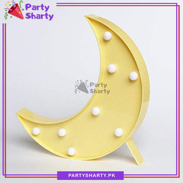 LED Marquee Lights Crescent Shaped LED Plastic Light For Celebration and Decoration